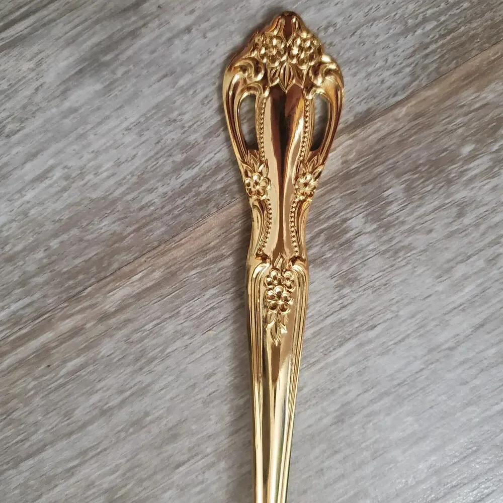 Farberware Gold Stainless Serving Spoon Vintage